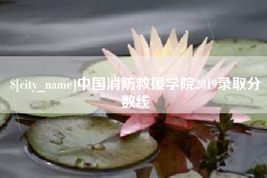 当阳中国消防救援学院2019录取分数线