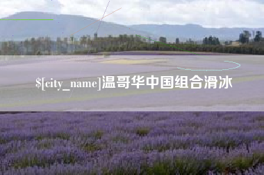 当阳温哥华中国组合滑冰