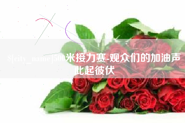 当阳500米接力赛-观众们的加油声此起彼伏