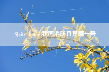 当阳我国消防日是哪一号