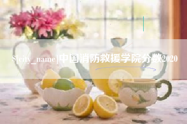 当阳中国消防救援学院分数2020