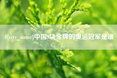 当阳中国9块金牌的奥运冠军是谁