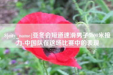 当阳亚冬会短道速滑男子5000米接力-中国队在这场比赛中的表现