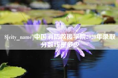 当阳中国消防救援学院2020年录取分数线是多少
