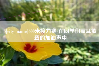 当阳600米接力赛-在同学们震耳欲聋的加油声中
