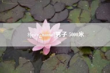 当阳男子 5000米