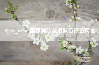 当阳国家消防救援队伍报名网址