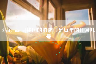 当阳我国的消防日是每年的几月几号