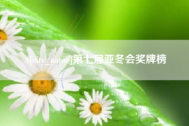 当阳第七届亚冬会奖牌榜