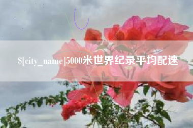 当阳5000米世界纪录平均配速