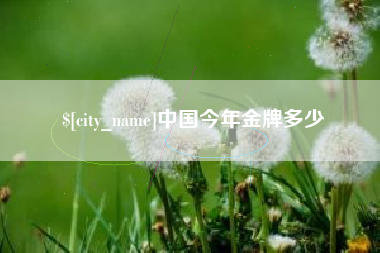 当阳中国今年金牌多少
