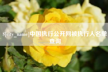 当阳中国执行公开网被执行人名单查询