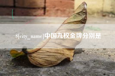 当阳中国九枚金牌分别是