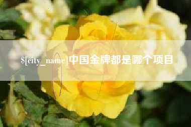 当阳中国金牌都是哪个项目
