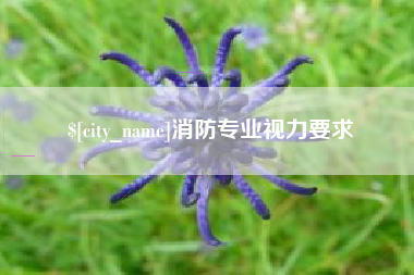 当阳消防专业视力要求