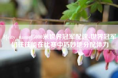 当阳5000米世界冠军配速-世界冠军们往往能在比赛中巧妙地分配体力