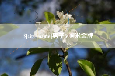当阳男子5000米金牌