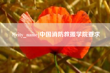 当阳中国消防救援学院要求