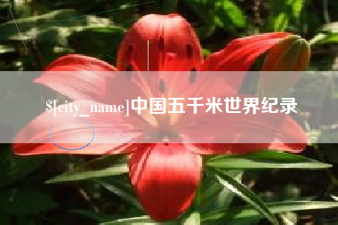 当阳中国五千米世界纪录
