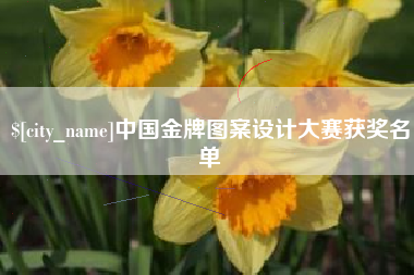 当阳中国金牌图案设计大赛获奖名单
