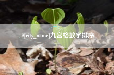 当阳九宫格数字排序