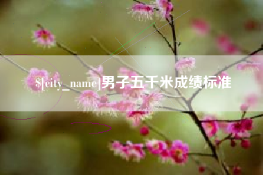当阳男子五千米成绩标准