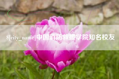 当阳中国消防救援学院知名校友