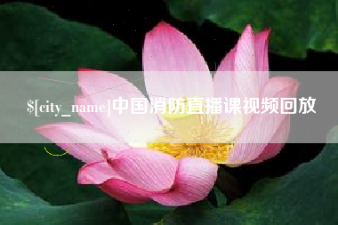 当阳中国消防直播课视频回放
