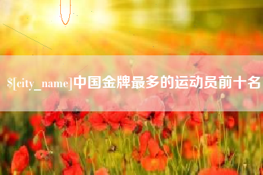 当阳中国金牌最多的运动员前十名