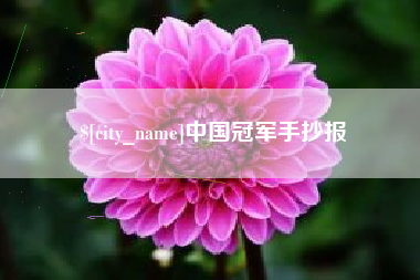 当阳中国冠军手抄报