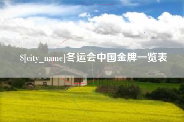 当阳冬运会中国金牌一览表