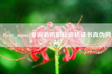 当阳查询消防职业资格证书真伪网站