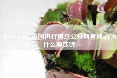 当阳中国执行信息公开网官网app为什么要钱呢