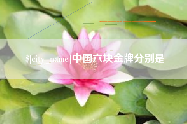 当阳中国六块金牌分别是