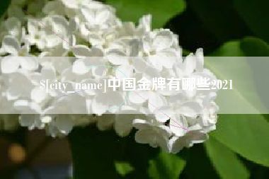 当阳中国金牌有哪些2021